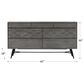 Blue River Makena 6 Drawer Dresser in Gray Acacia Wood, , large