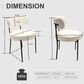 Hearth and Haven Side Chair with White Cushion in Black (Set of 2), , large