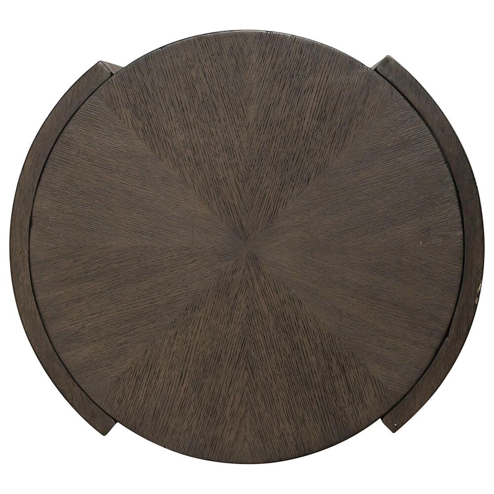 Belle Furnishings City View Round End Table in Coffee Bean, , large