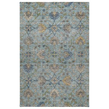 Dalyn Rug Company Silk Road Denim, Sky, Gray, Gold, Ivory and Fern 10" x 14" Area Rug, , large