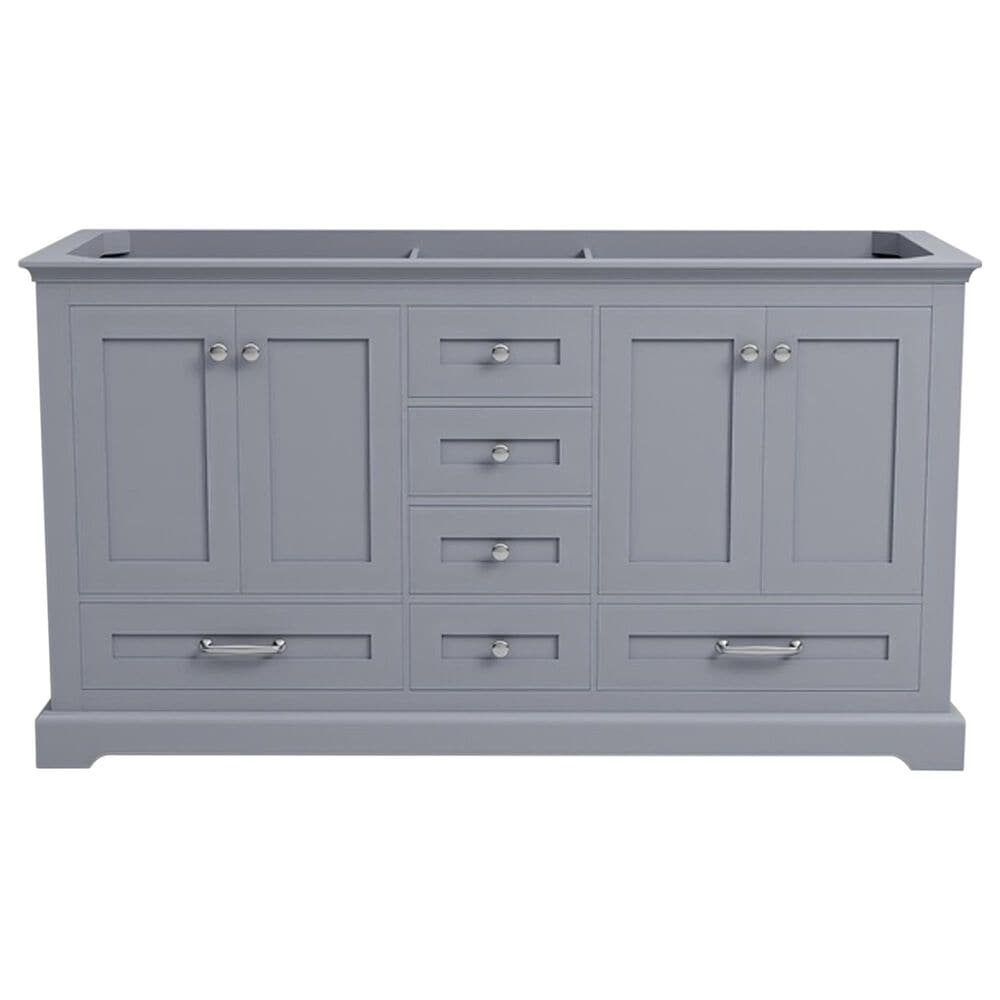 Lexora Home Dukes 60&quot; Double Bathroom Vanity in Espresso with 2 cm White Cultured Marble Top, Rectangular Sinks and 58&quot; Mirror, , large