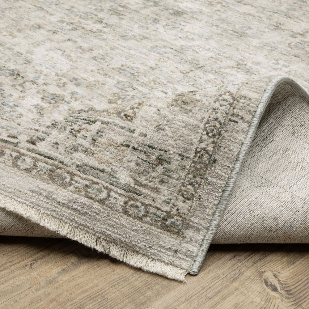 Oriental Weavers Avalon Grey and Beige 2&#39;7&quot; x 7&#39;7&quot;Runner, , large
