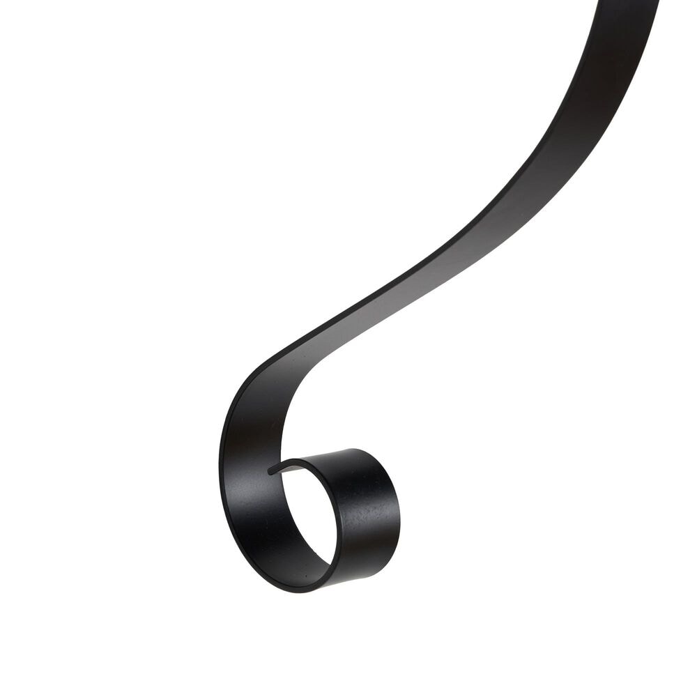 Maple and Jade 27&quot; Handmade Pillar Scroll Indoor/Outdoor Wall Sconce in Matte Black and Clear, , large