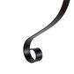 Maple and Jade 27" Handmade Pillar Scroll Indoor/Outdoor Wall Sconce in Matte Black and Clear, , large