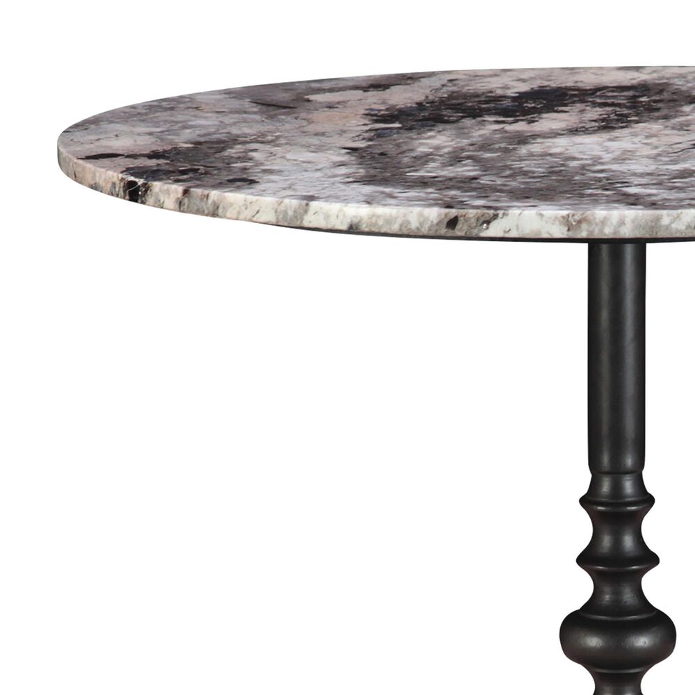 Home Trends &amp; Design Dauphine and Essex 3-Piece Round Dining Set in Black, , large