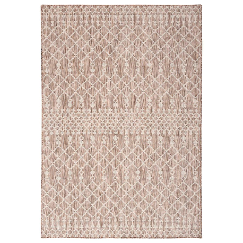 Nourison Positano Southwestern Beige 5&#39; x 7&#39; Indoor/Outdoor Area Rug, , large