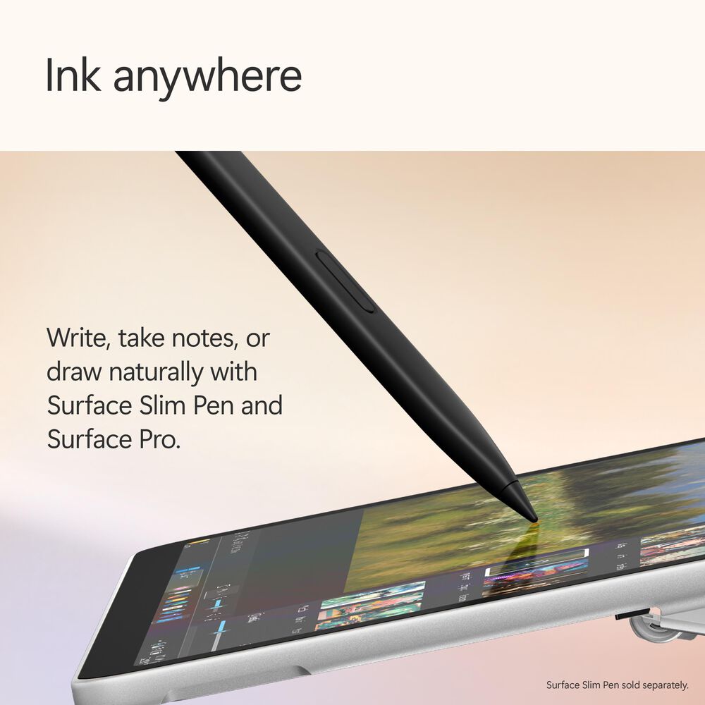Microsoft Surface Pro Copilot+ PC 12&quot; Touch-Screen Tablet - Qualcomm Snapdragon X Plus - 16GB RAM - 512GB UFS - Windows 11 Home - Wi-Fi Only - Platinum - Device Only - &#40;Latest Model&#41;, , large