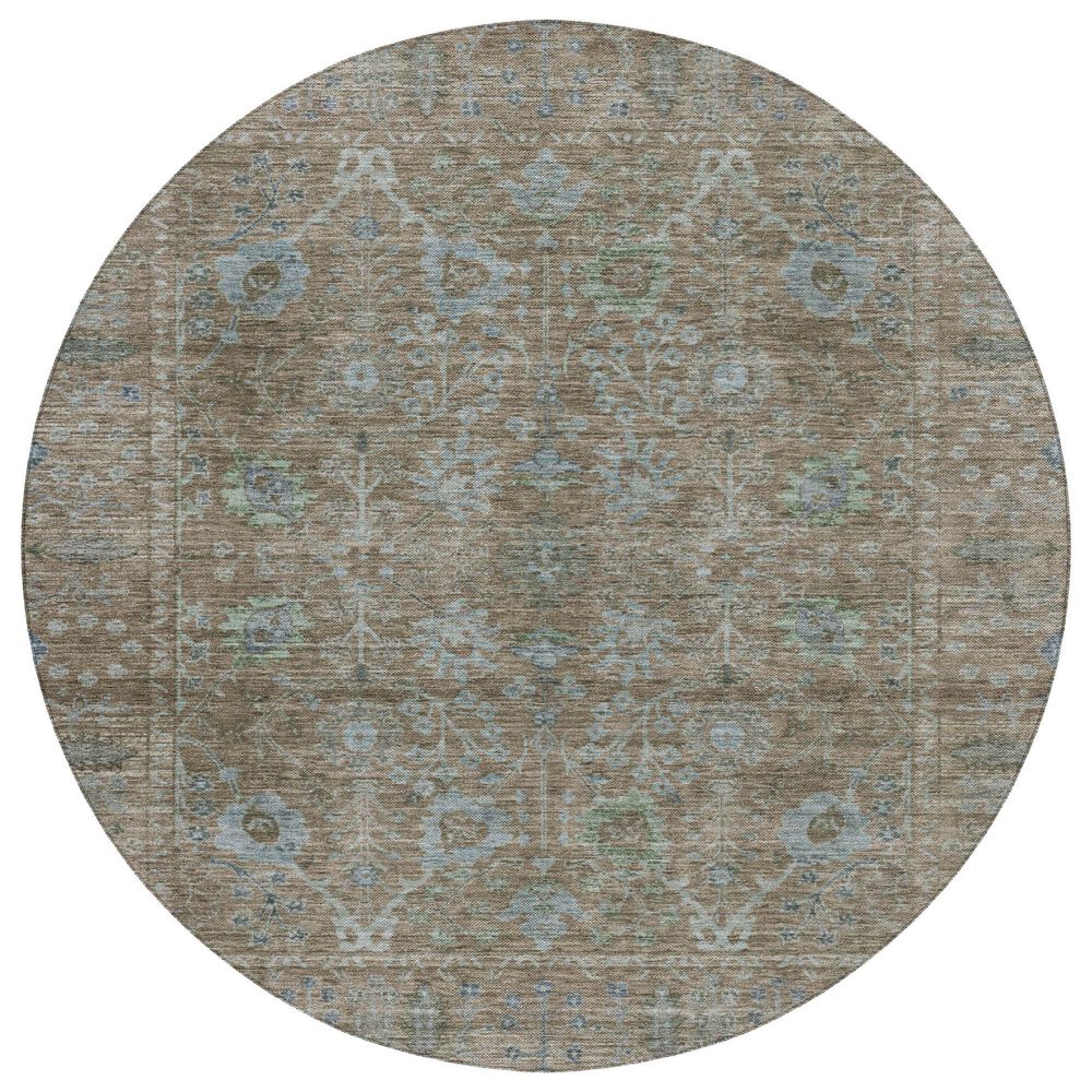 Dalyn Rug Company Solace SL9 8" Round Brown Area Rug, , large