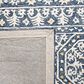 Safavieh Micro-Loop MLP619M 2"3" x 7" Blue and Ivory Runner, , large