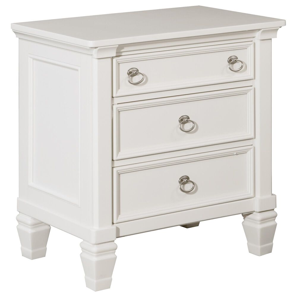 Signature Design by Ashley Prentice 3 Drawer Nightstand in White, , large