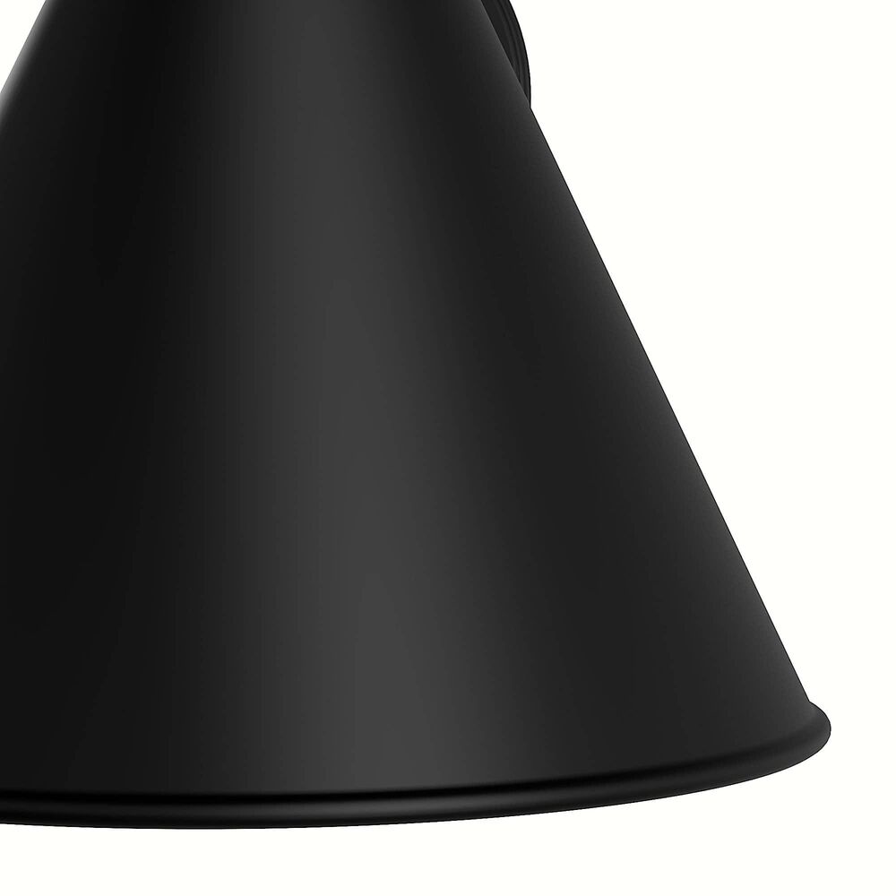 Hunter Aeronaut 1-Light Outdoor Small Wall Light in Matte Black, , large