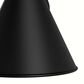 Hunter Aeronaut 1-Light Outdoor Small Wall Light in Matte Black, , large