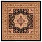 Safavieh Lyndhurst 6" Square Black and Beige Runner, , large