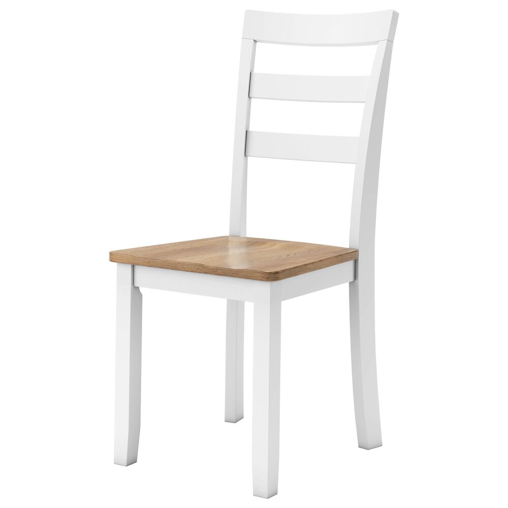 Ashley Gesthaven 6-Piece Rectangular Dining Set in Natural and White, , large