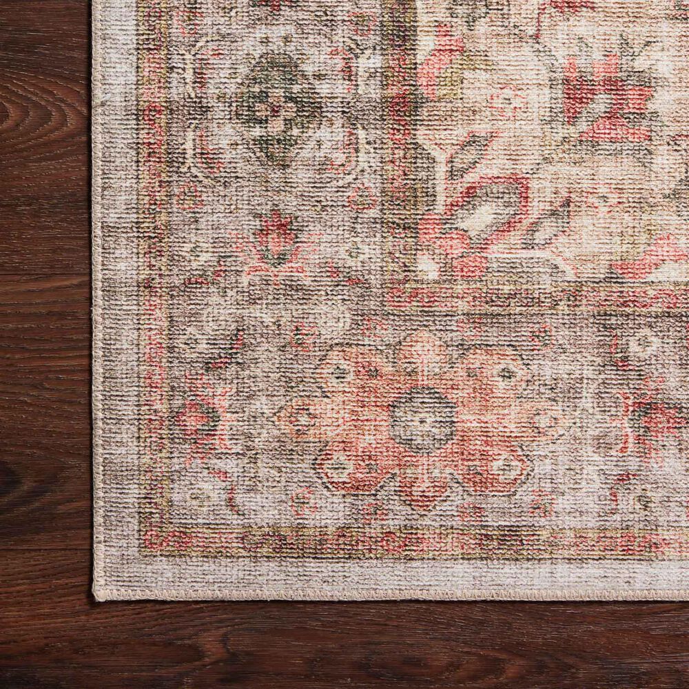 Loloi II Heidi  2&#39; x 5&#39; Dove and Spice Area Rug, , large