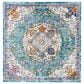 Safavieh Aria 6"6" Square Turquoise and Ivory Area Rug, , large