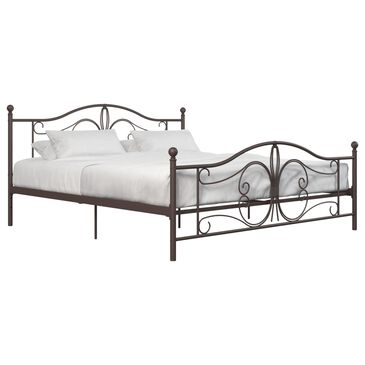 DHP Betty Metal King Bed in Bronze, , large