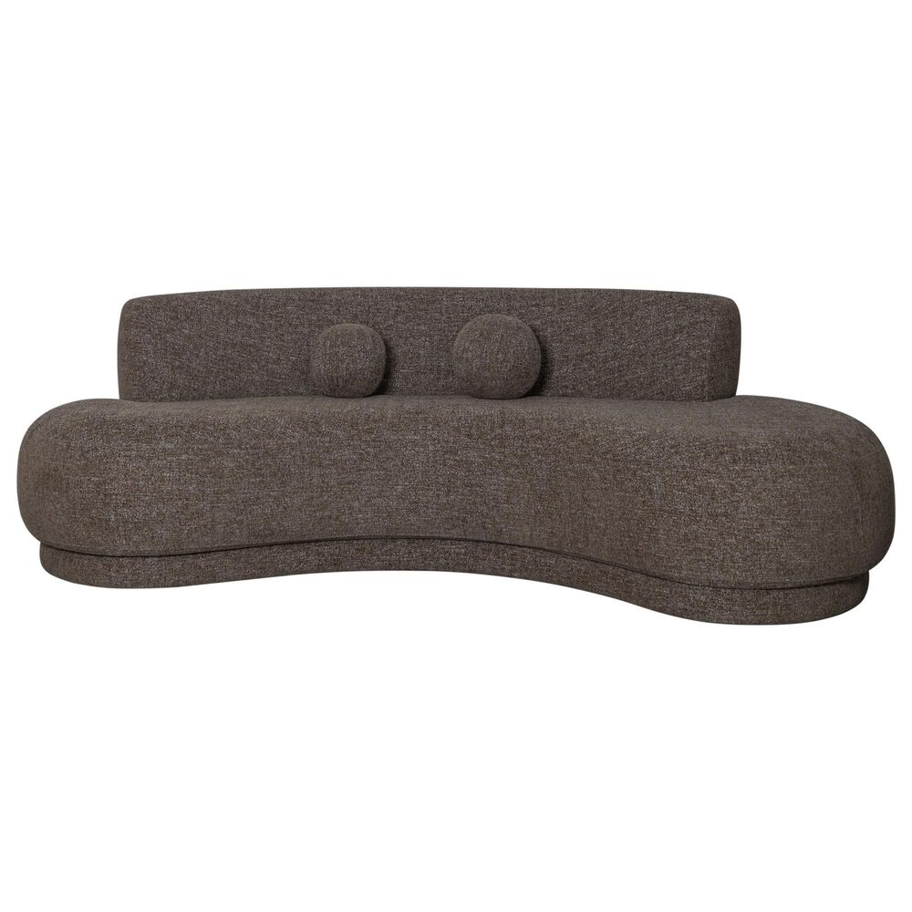 Blue River Oakland Stationary 3-Seater Sofa in Salted Brown Velvet, , large