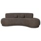 Blue River Oakland Stationary 3-Seater Sofa in Salted Brown Velvet, , large