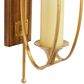 Maple and Jade 6" x 24" Candle Holder Wall Sconce in Gold and Dark Brown, , large