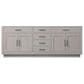 Lexora Home Abbey 84" Double Bathroom Vanity in White Oak with 2 cm White Carrara Marble Top and Rectangular Sinks, , large