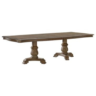 Mayberry Hill Madison Traditional Double Pedestal Dining Table in Walnut, , large