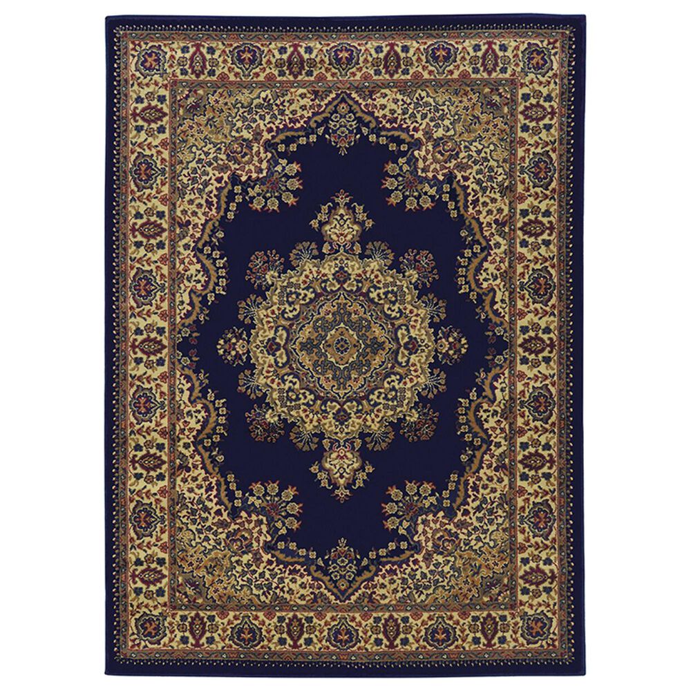 Radici USA Castello 1191 5'5" x 7'7" Blue Area Rug, , large