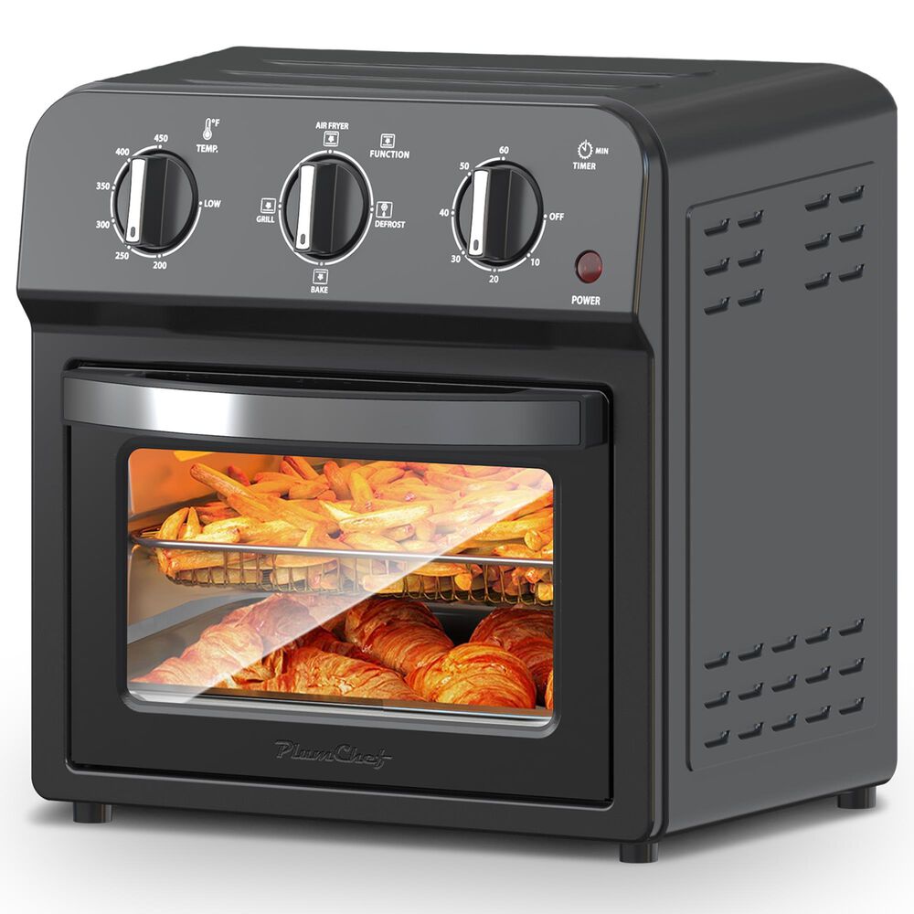 HOMLUX 13 Qt Air Fryer Toaster Oven in Black, , large