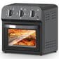 HOMLUX 13 Qt Air Fryer Toaster Oven in Black, , large