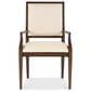Hooker Furniture Archives Arm Chair with Curate Wheat Upholstered in Classic Walnut, , large