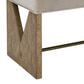 Bassett Mirror Company Laurent Accent Stool in Brown Ash Burl, , large