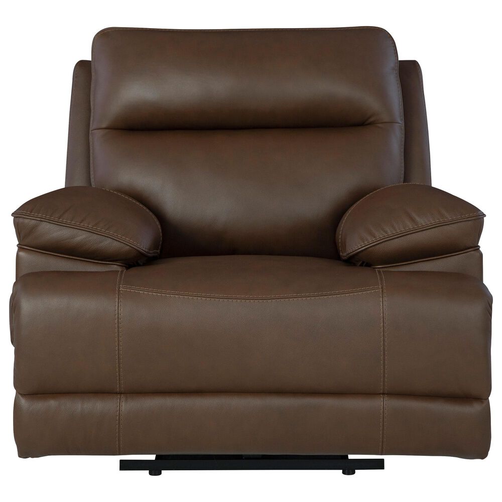 Ashley VonRyan Power Recliner with Adjustable Headrest in Tobacco, , large