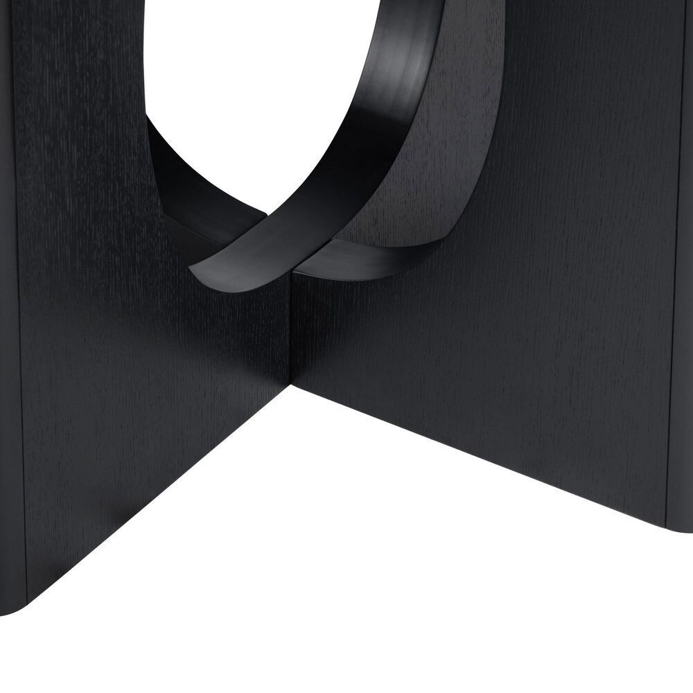 Slatehouse Archer 5-Piece Round Dining Set in Matte Black, , large