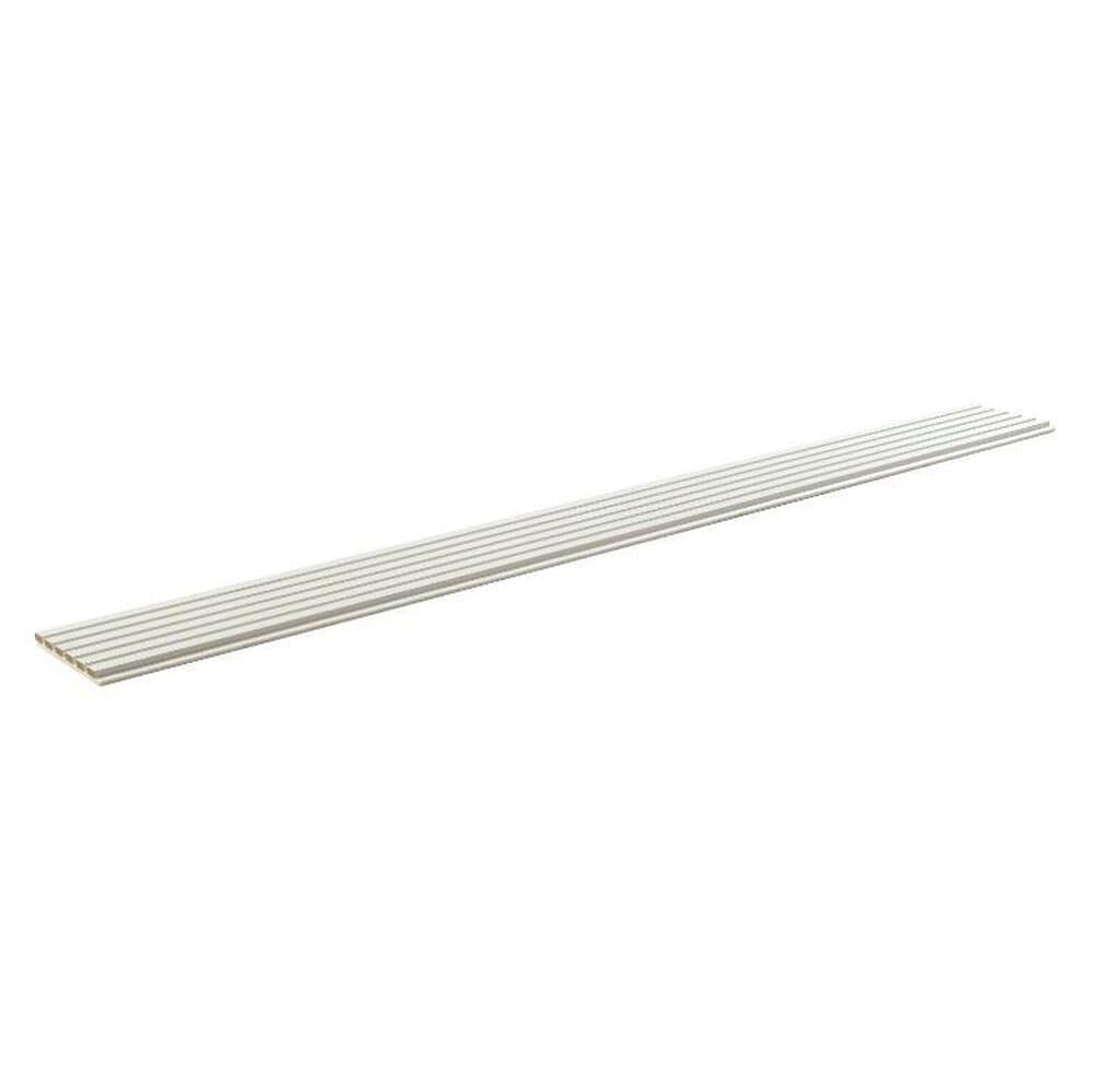 MS International White 9.5" x 94.5" Acoustic Wall Slat Panels, , large