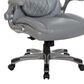 Valor Living Executive Chair with Grey Upholstery in Titanium, , large