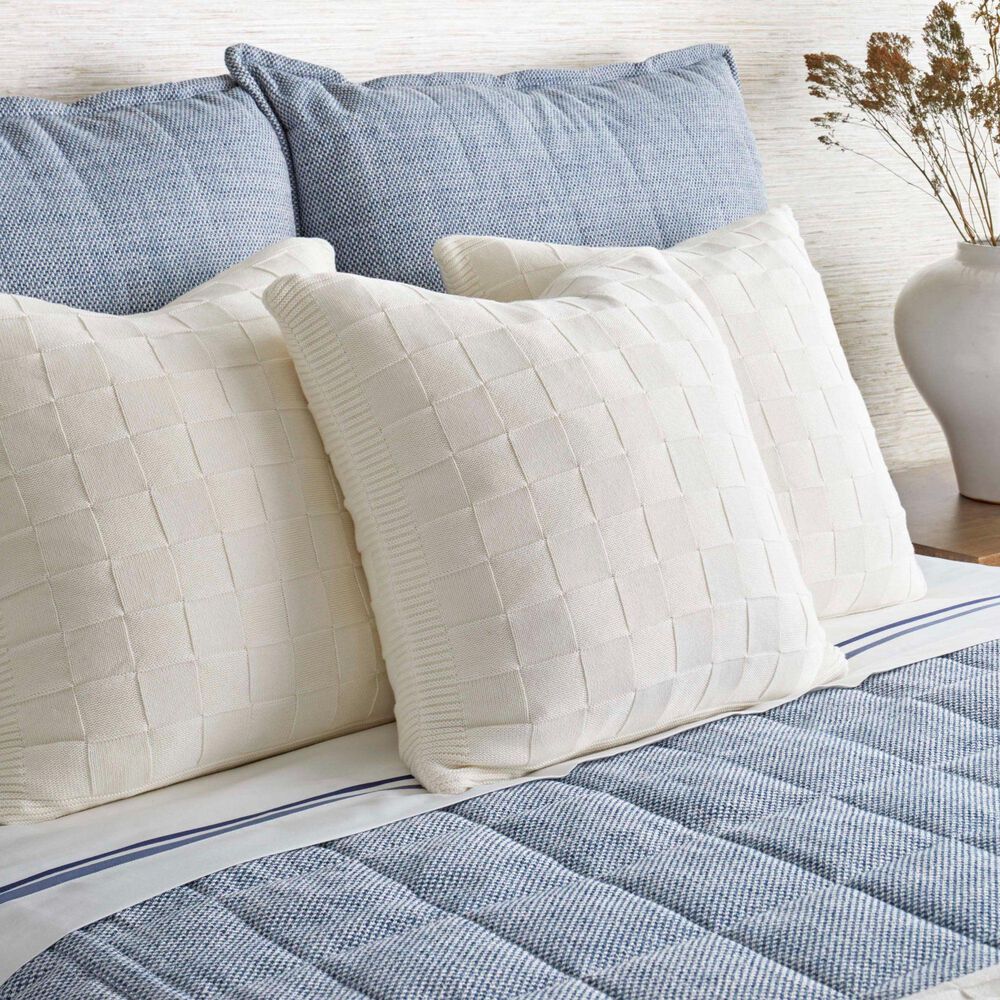 Ann Gish Panama King Coverlet in Marine, , large