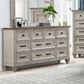 New Heritage Design Mariana 9-Drawer Dresser in Vintage Creme, , large