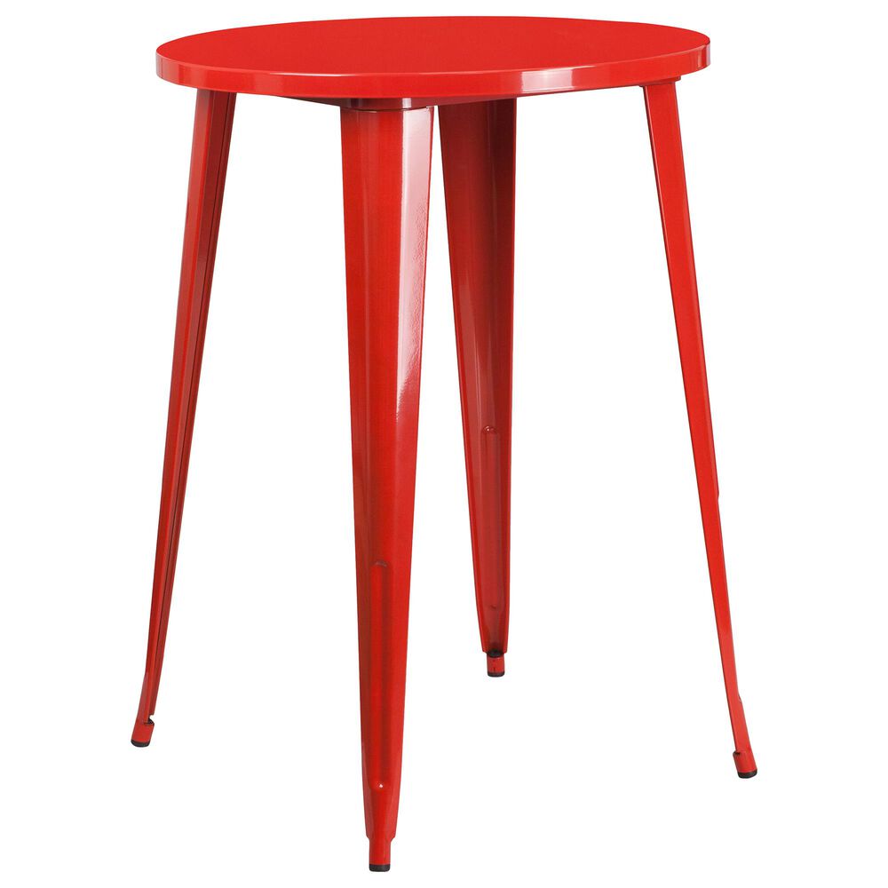 Flash Furniture 30" Round Bar Table in Red, , large
