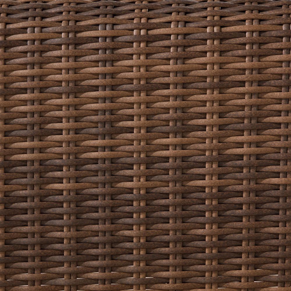 Ashley Dolan Creek Swivel Lounge Chair with Beige Cushion in Brown, , large