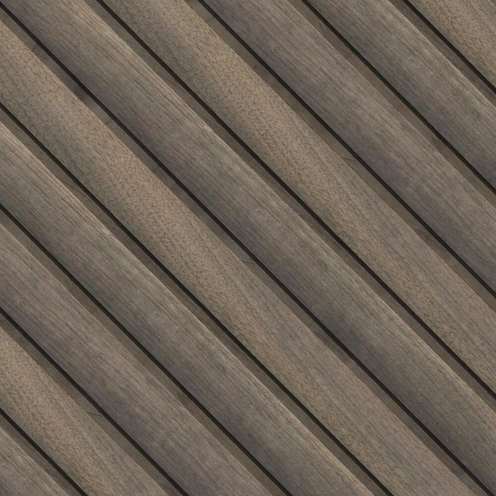 MS International Sonowood Tawny Reeded 9.5" x 94.5" Acoustic Wood Slat Panels, , large