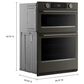 KitchenAid 2-Piece Kitchen Package with Black Ore 30" Smart Combination Wall Oven and Black 36" Induction Cooktop, , large