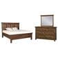 Cedar and Sage Hill Crest 3 Piece California King Storage Bedroom Set in Chestnut, , large