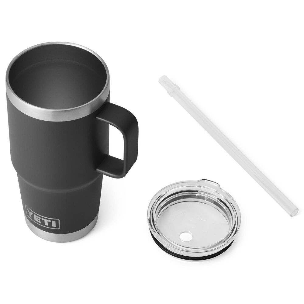 YETI Rambler 25 Oz Straw Mug in Black, , large