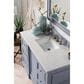 James Martin Vanities De Soto 48" Single Bathroom Vanity in Silver Gray with 3 cm Eternal Jasmine Pearl Quartz Top and Rectangular Sink, , large