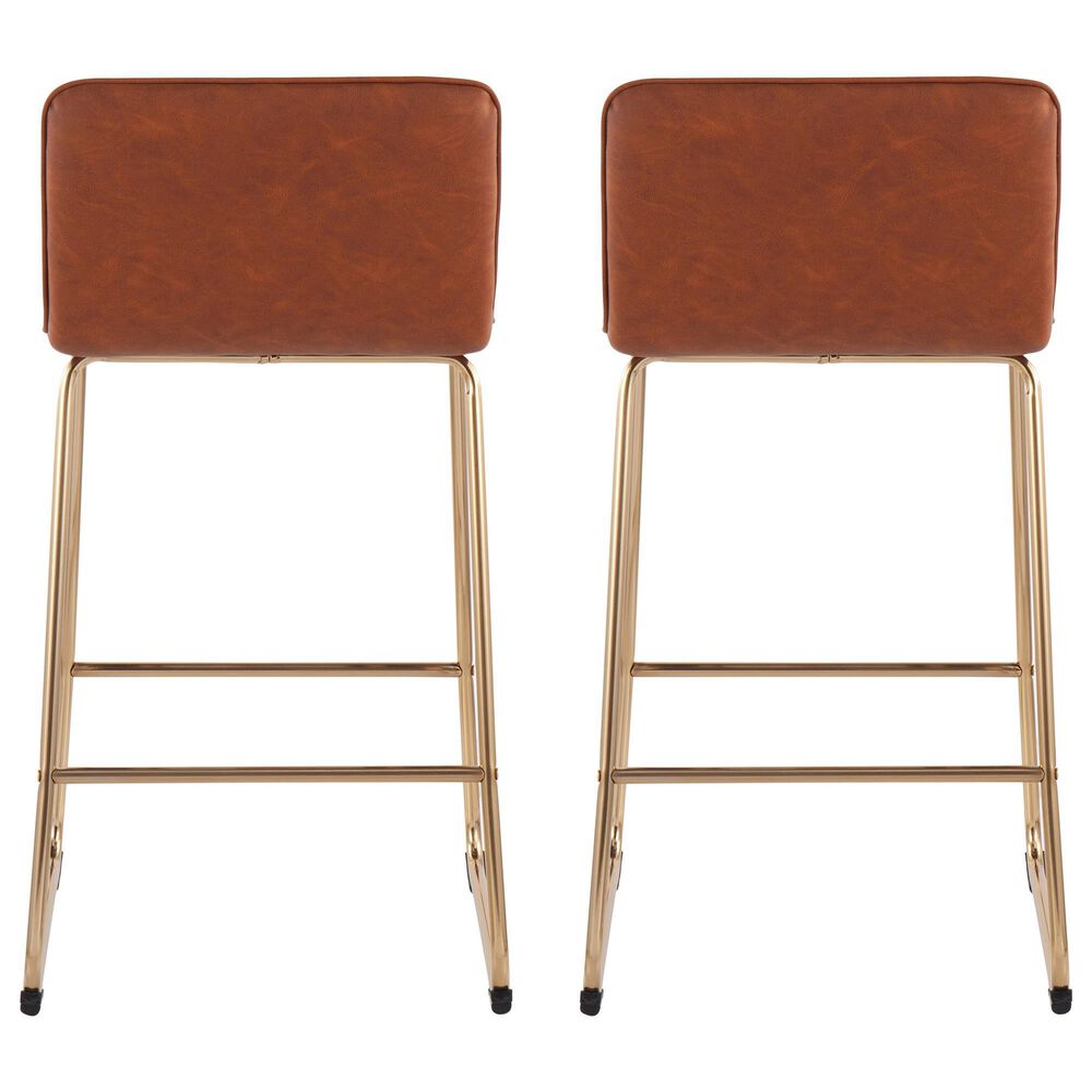 Lumisource Casper Counter Stool in Camel/Gold &#40;Set of 2&#41;, , large