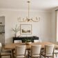 Vaxcel Annabelle 8-Light Chandelier in Muted Brass, , large