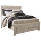 Ashley Bellaby Queen Storage Bed In Whitewash, , large