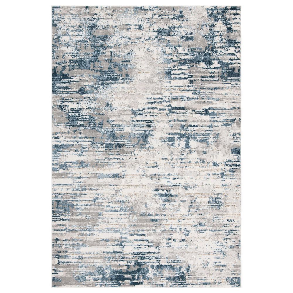 Safavieh Vogue VGE145A 3" x 5" Cream and Teal Area Rug, , large