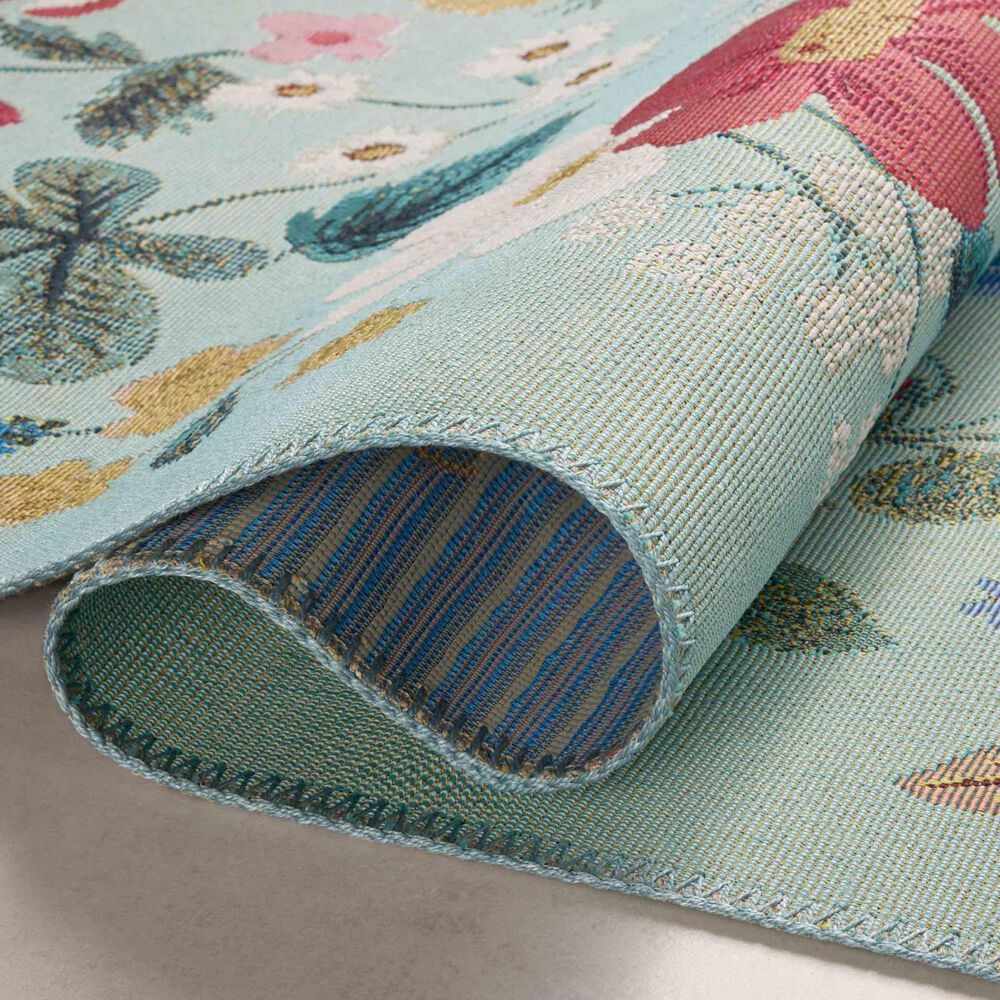 Rifle Paper Co Perennial Strawberry Fields 5&#39;3&quot; x 7&#39;8&quot; Mint Area Rug, , large