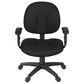 Regency Global Sourcing Comfort Series Swivel Computer Task Chair with Adjustable Arms in Black, , large
